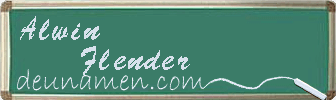Alwin Flender Visitenkarte